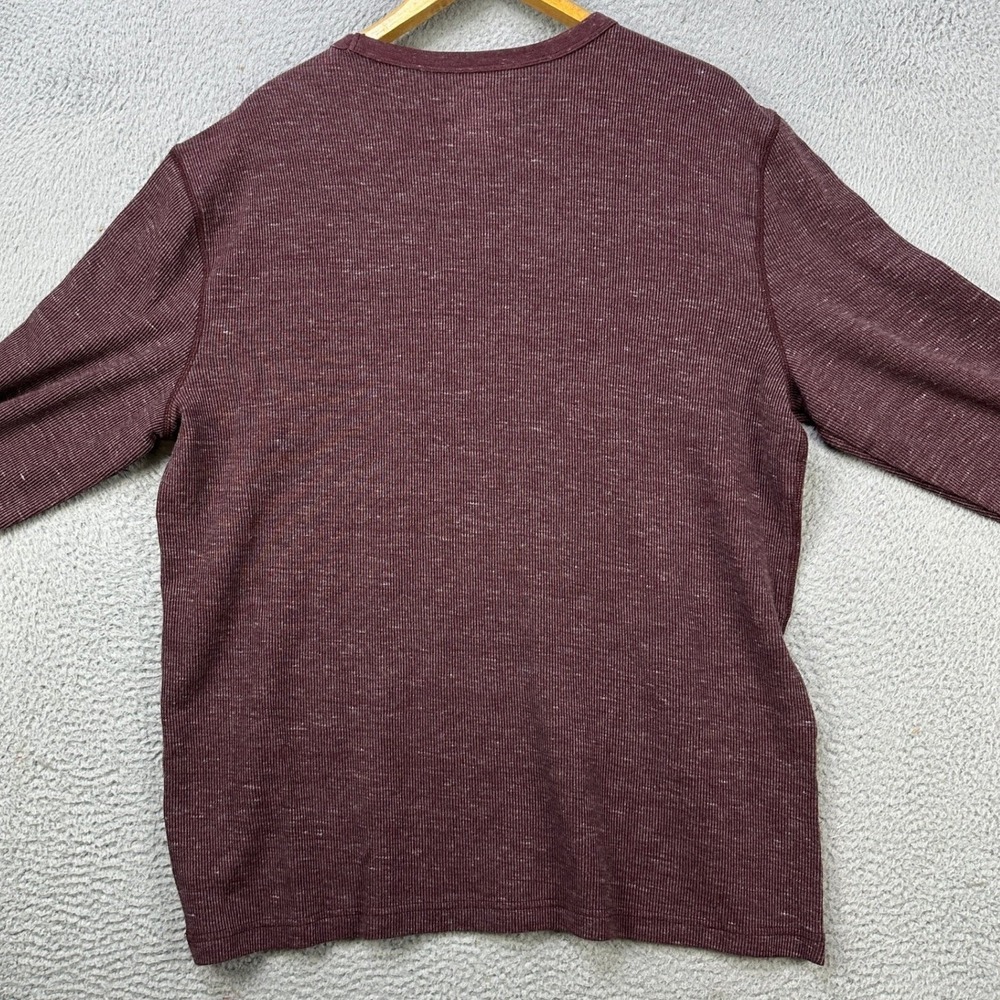 Sonoma Sweatshirt Crewneck Mens 2xl Maroon Supersoft Thermal Knit Sweater New — image 2 of 8